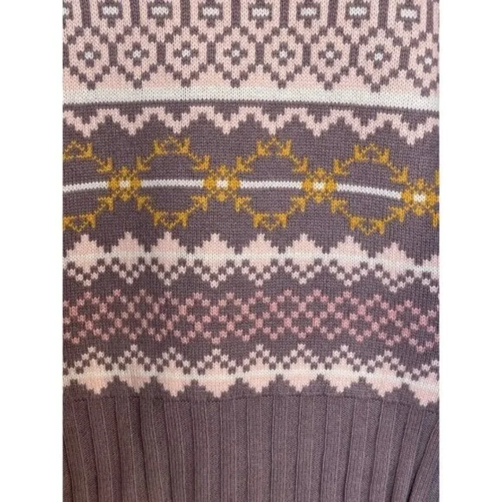 Kari Traa Sweater Womens Size Medium Froya Nordic  Purple Pink‎ Taupe Apr…